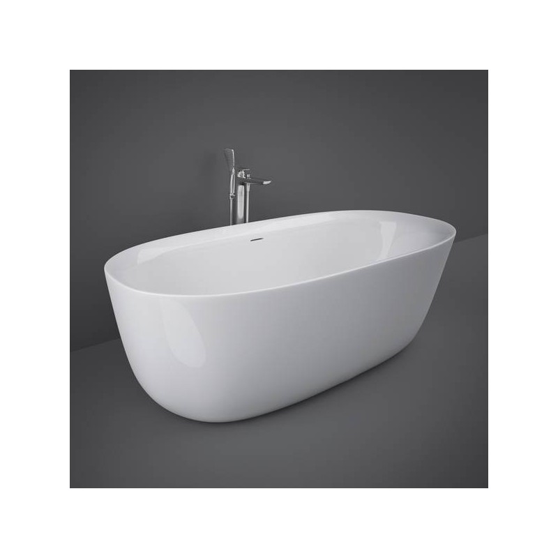 RAK Contour freestanding acrylic bathtub - Alpine White
