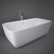 RAK Contour alpine white acrylic rectangular bathtub