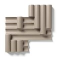 Rilievi 01 Tortora 36x35 cm CEDIT matt tile