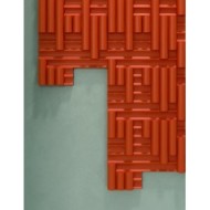 RILIEVI 01 Cadmio 36x35 CEDIT matt 3D wall tile