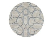 TESORI Decoro Monile bianco-argento 120x240 cm