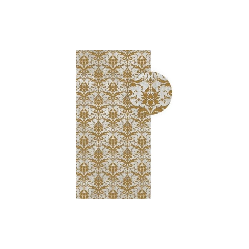 TESORI Decoro Broccato Bianco Oro 120x240 cm - CEDIT