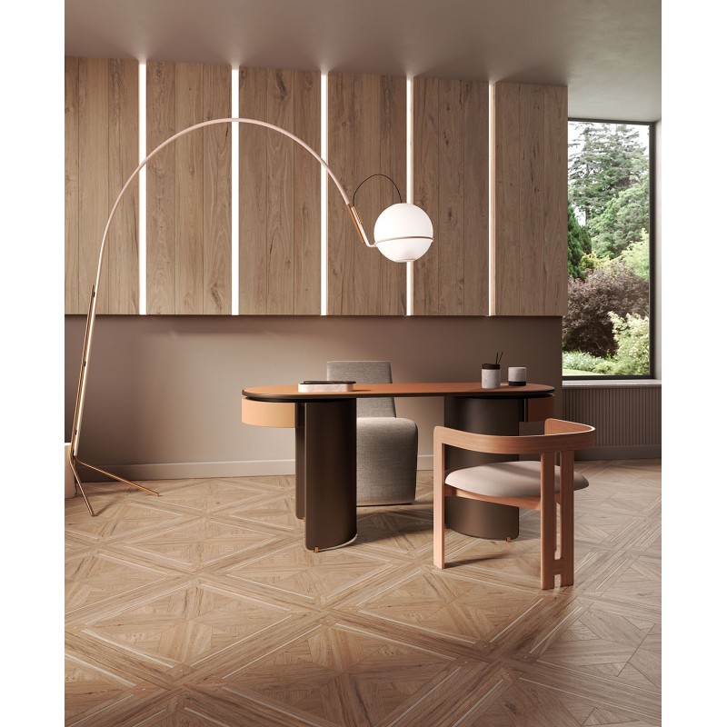 BRICCOLE INTARSIO MIELE 60x60 cm - effetto legno opaco