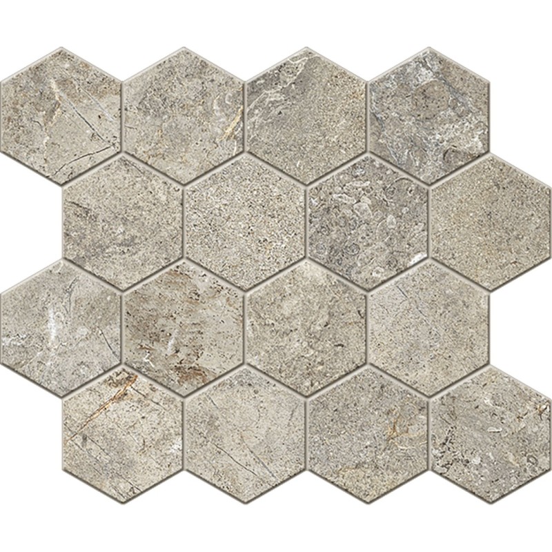 EVERSTONE Mosaico Esagono Ever Brown 25x30 Cercom