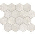Everstone Esagono Ever White 25x30 cm mosaic by Cercom