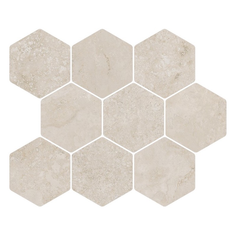 IN.CONTRO Mosaico Esagono Cream 32x28 cm - CERCOM