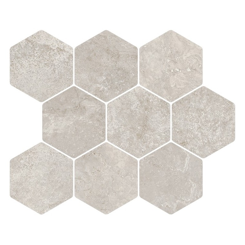 IN.CONTRO Esagono Grey 32x28 cm - CERCOM mosaic