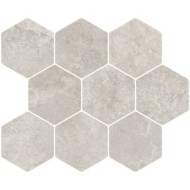 IN.CONTRO Esagono Grey 32x28 cm - CERCOM mosaic