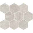 IN.CONTRO Esagono Grey 32x28 cm - CERCOM mosaic