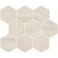 IN.CONTRO Esagono Ivory ceramic mosaic 32x28 cm