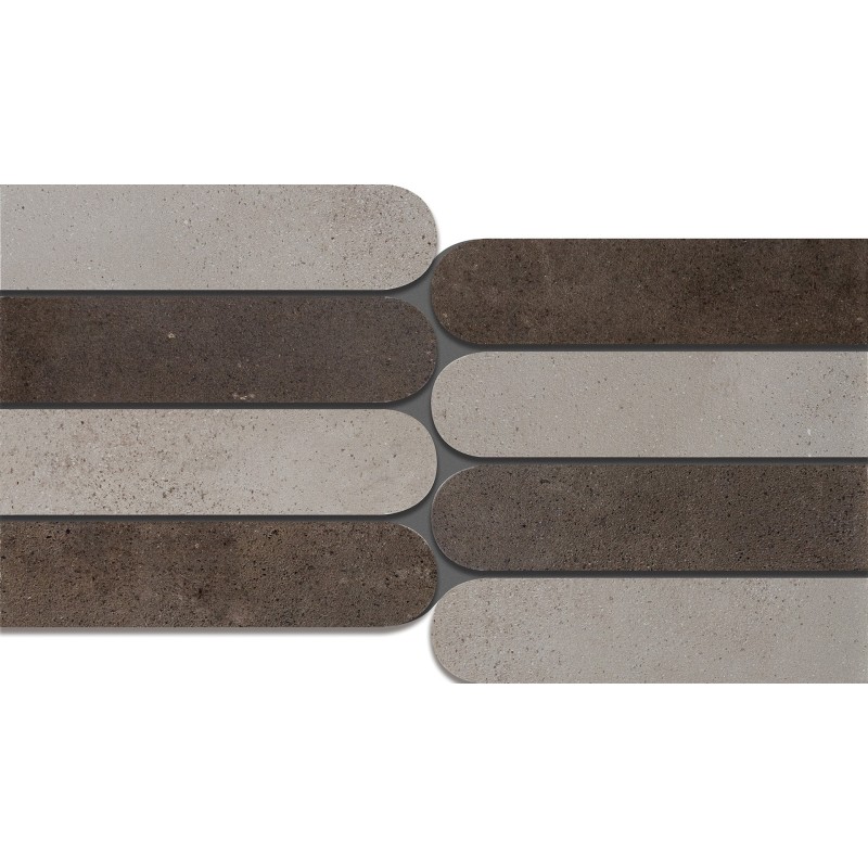 INFINITY Mosaic Piano Mix Moka/Sand 20x40 cm - Cercom