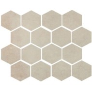 RESIDENCE hexagon cream mosaic 25x30 cm - CERCOM