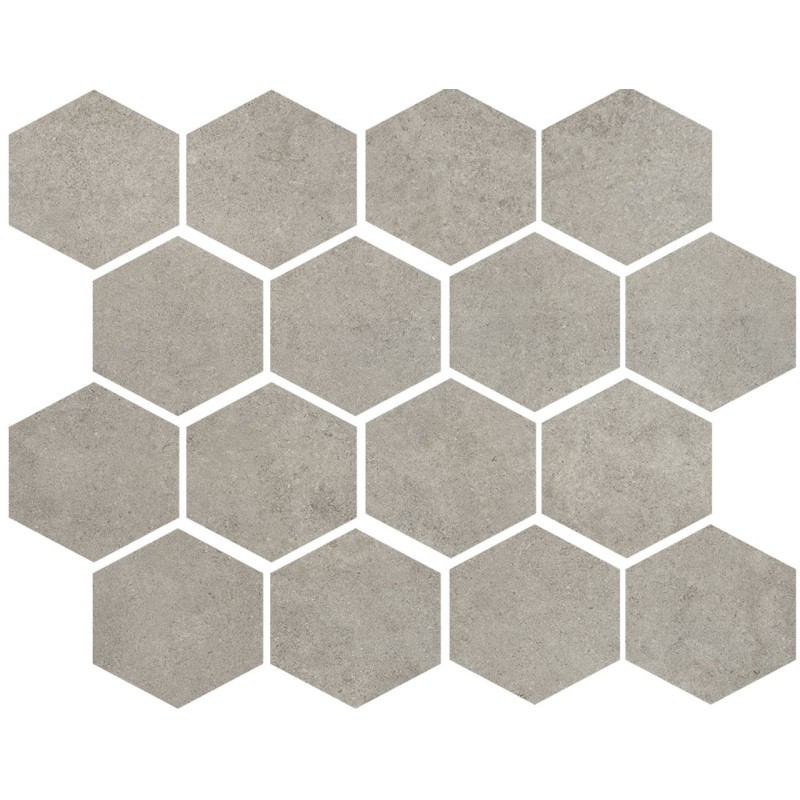 Mosaico esagonale Residence Grey 25x30 cm
