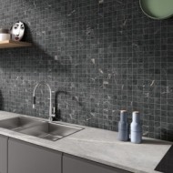 Mosaico Soap Stone 5x5 Black 30x30 CERCOM