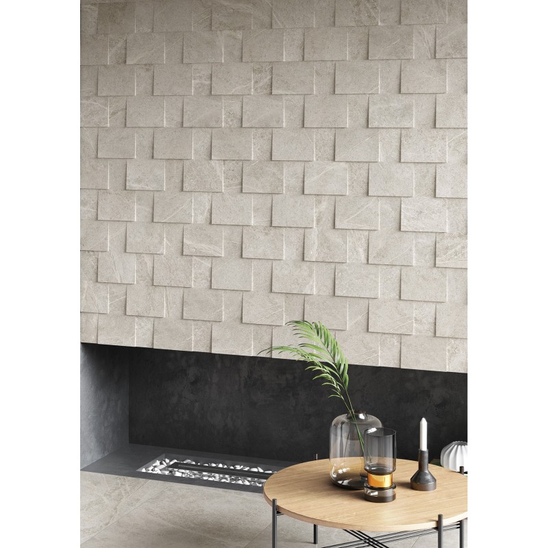 SOAP STONE MOSAIC 3D SOAP WHITE 30x60 cm - CERCOM