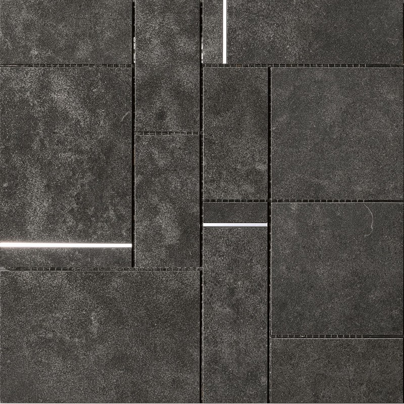 SQUARE MOSAIC SQUARE BLACK 30x30 cm – Cercom