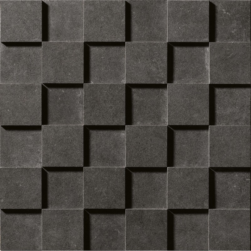 Mosaico Square 3D Black 30x30 cm - Cercom