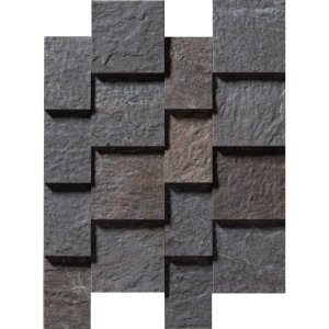 Mosaïque Stone Box multicolore 24x29 cm