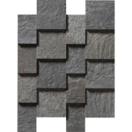 Mosaico STONE BOX Scaglie Multicolor 24x29 cm