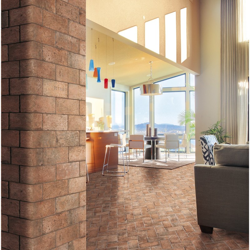CHICAGO WRIGLEY 10x20cm matt stone-effect tile
