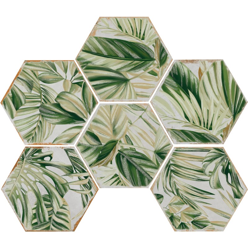 Cotto del Campiano Esagona inserto 15.8x18.3cm by Cir Ceramiche