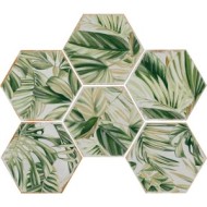 Cotto del Campiano Esagona inserto 15.8x18.3cm by Cir Ceramiche