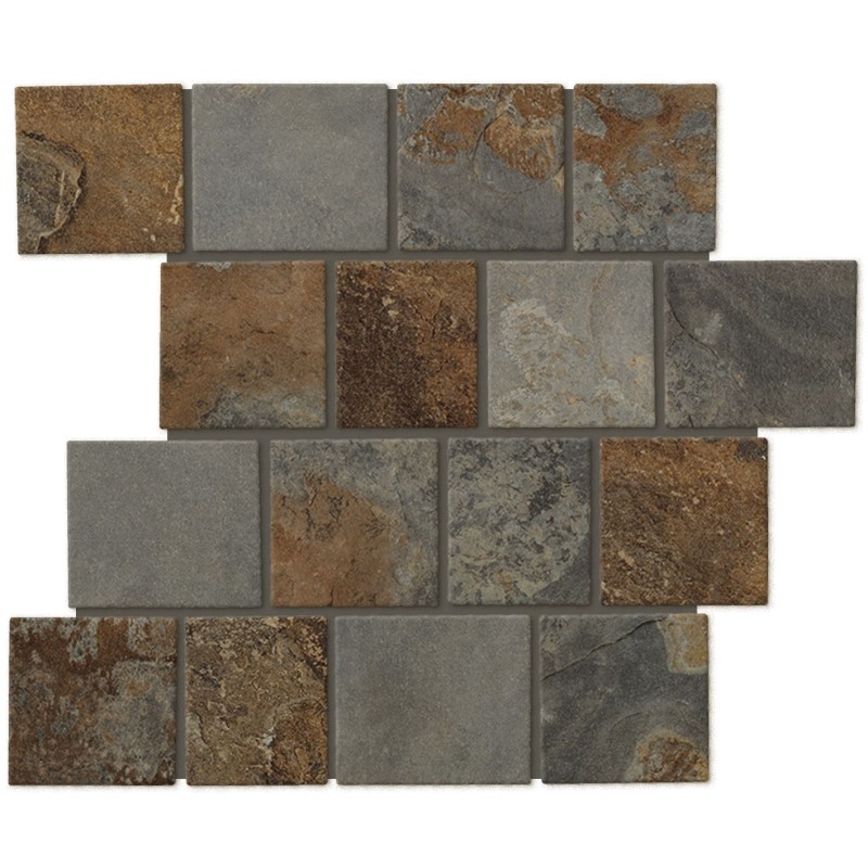 Mosaico Di Pietra Pavé Bali Red 30x30 - Cir Ceramiche