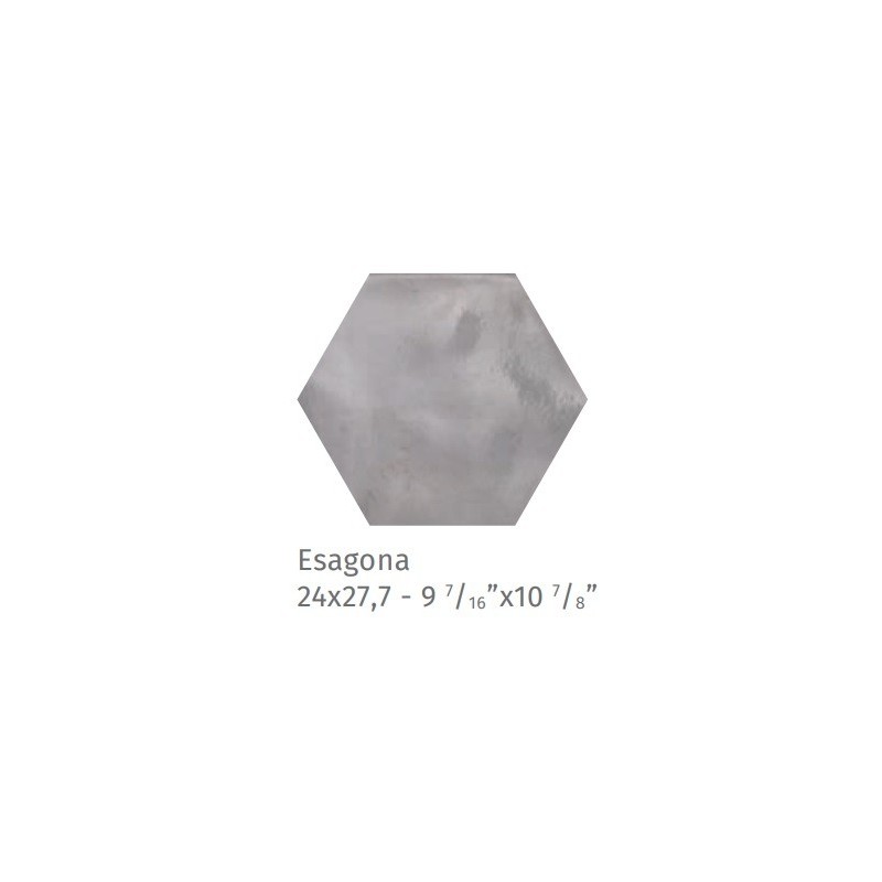 Fuoritono Esagona Fuoribianco 24x27.7cm glossy tile