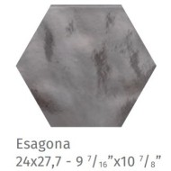 Fuoritono Esagona Fuorigrigio 24x27.7cm glossy tile
