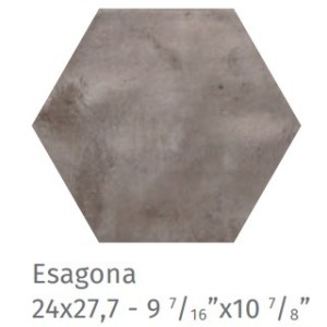 Fuoritono Esagona Beige Matt – 24x27,7 cm