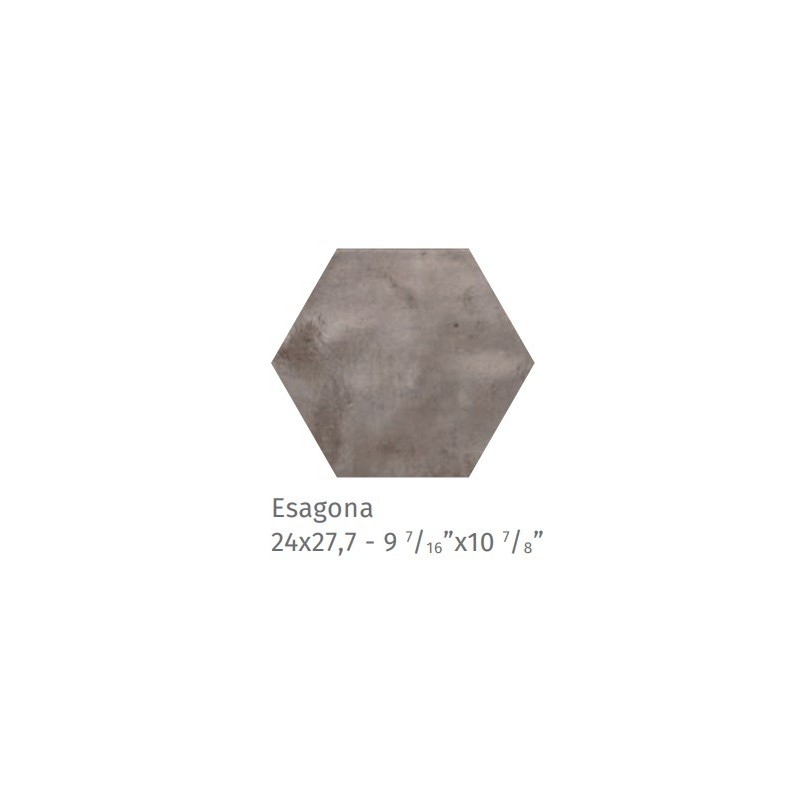 Fuoritono Esagona beige opaco 24x27,7 cm