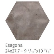 Fuoritono Esagona beige opaco 24x27,7 cm