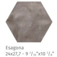 Fuoritono Esagona beige opaco 24x27,7 cm