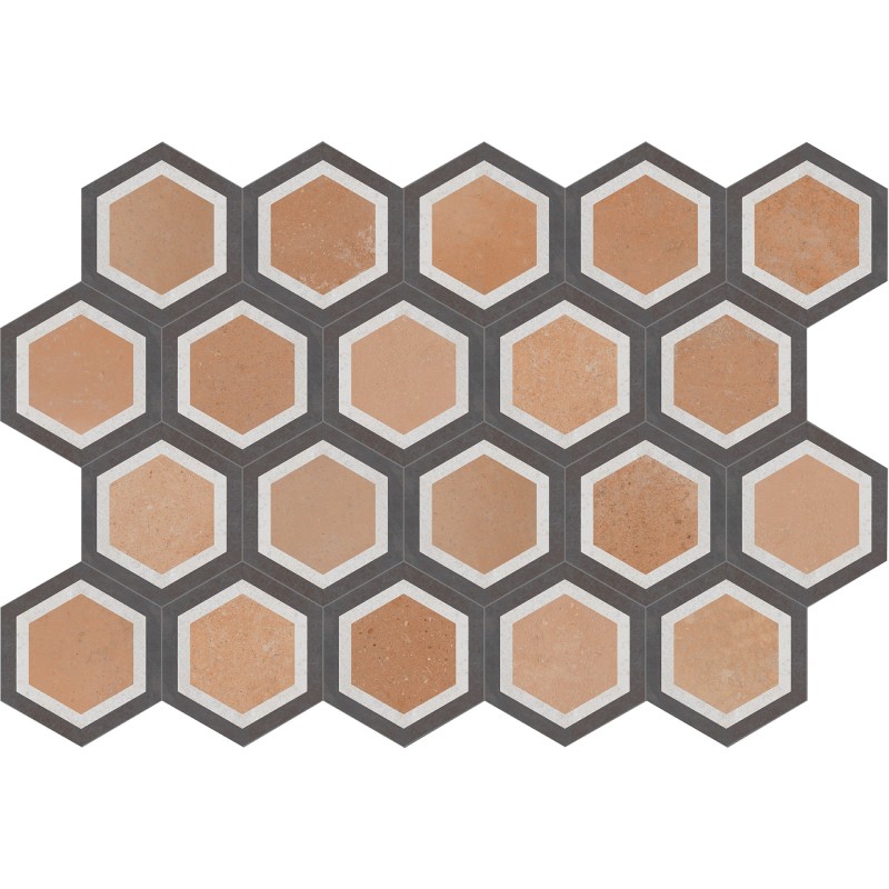 ITALICA ESAGONA TERRA MODERNA DOLCE 24X27,7cm 10mm - CIR 1087200