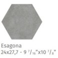 MATERIA PRIMA ESAGONA METROPOLITAN GREY 24X27,7cm 10mm R9 - CIR