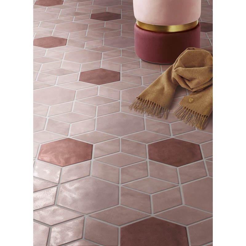 MATERIA PRIMA ESAGONA PINK VELVET 24X27,7cm 10mm R9 - CIR