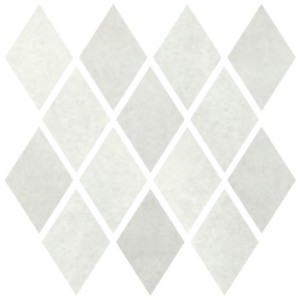 MOSAÏQUE ROMBO CLOUD WHITE 25x25