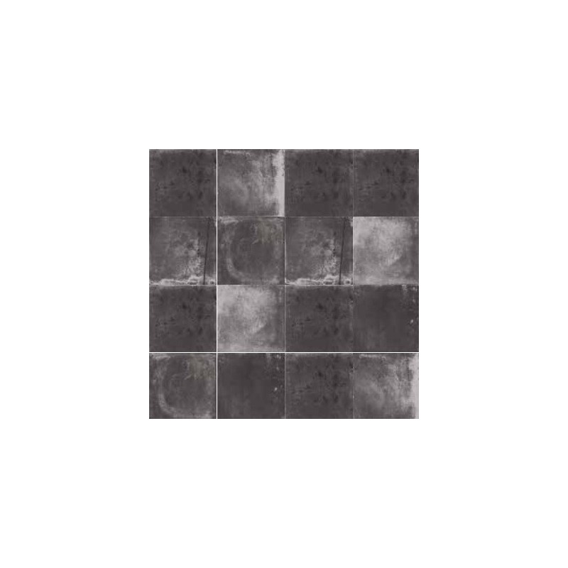 MIAMI PITCH BLACK 20x20 cm – piastrella effetto pietra opaca