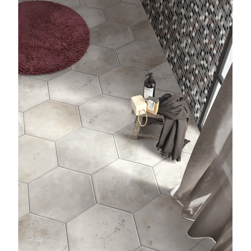 MIAMI ESAGONA White Rope - 24x27.7 cm