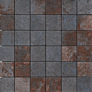 Mosaïque Costruire métal noir 30x30cm