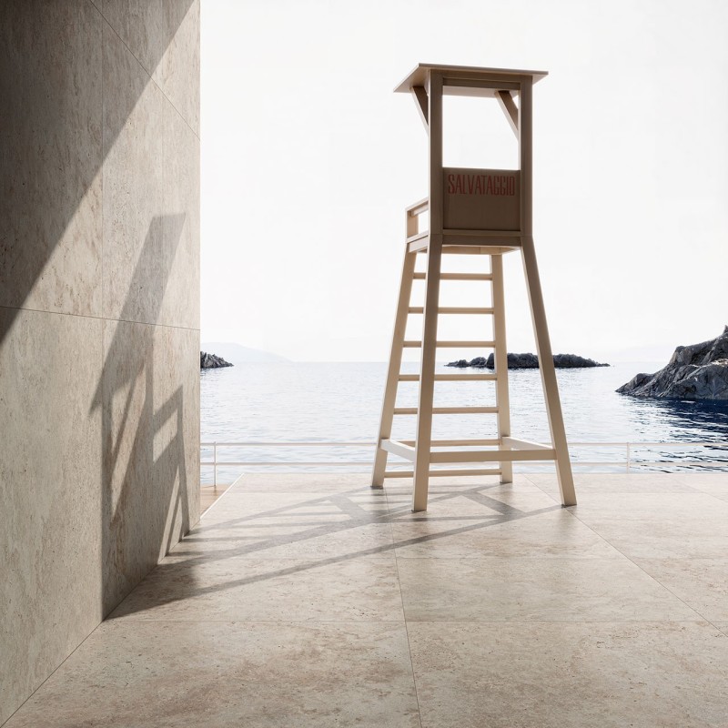 Grande In Falda Travertin-Optik