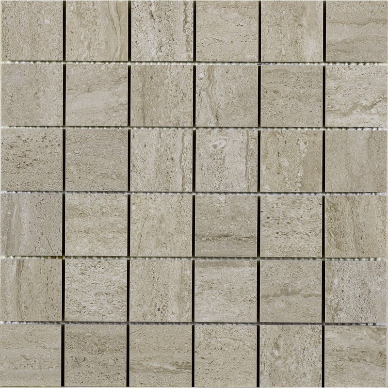 Mosaico 5x5 Beige RT 30x30cm Travertini Due - Serenissima