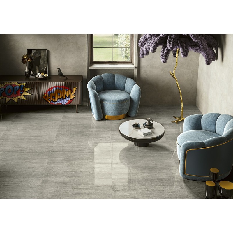 Travertini Due Greige 60x120 cm 9,5 mm opaca - Serenissima