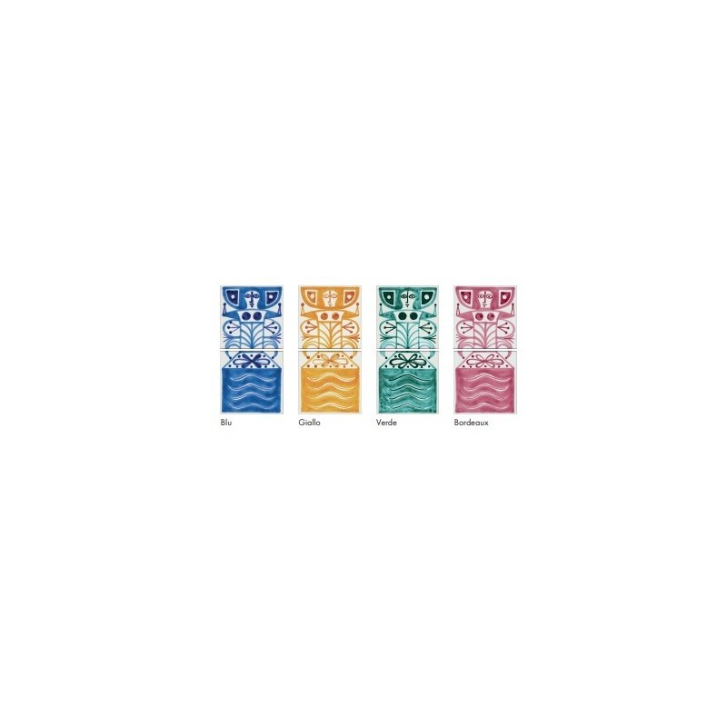 Cerasarda Decoro Dama 1 Verde 20x40 cm wall tile