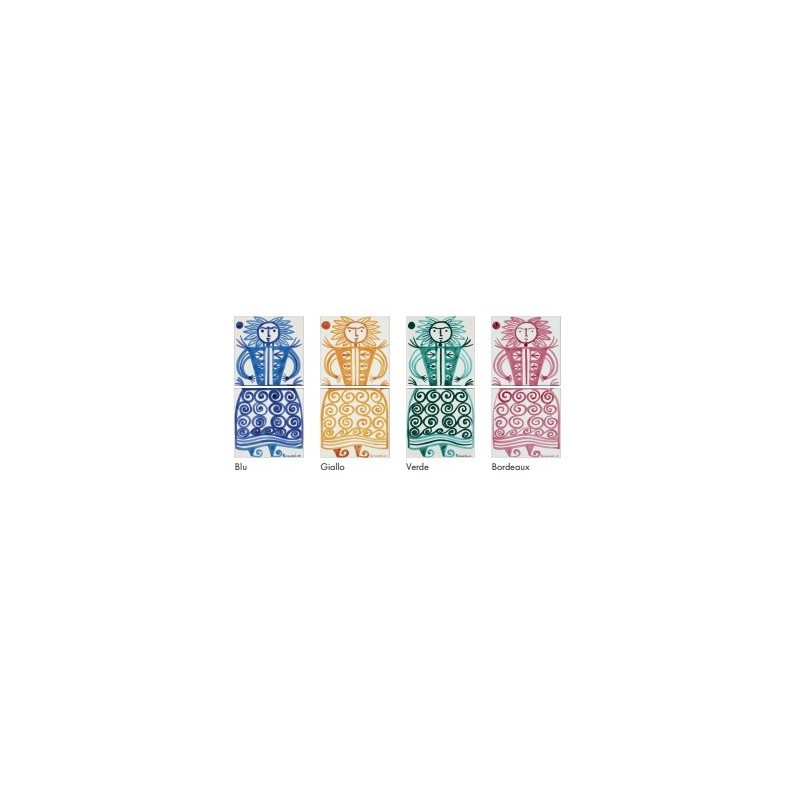 I CLASSICI Cerasarda Dama 2 Bordeaux 20x40 cm