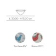 Pavoncelle Applique D30H15