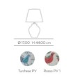 Lampa Pavoncelle con decorazione graffito