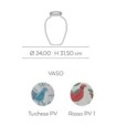 Vaso Cerasarda Le Pavoncelle D25 H31,5 – codice V7DPV