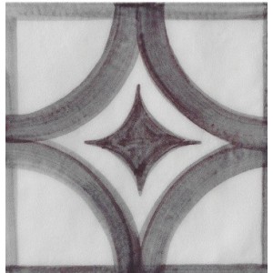 Piastra ceramica azzurro bianco 20x20