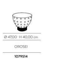 Orosei ovre for Atelier Cerasarda – bianco cotto nero